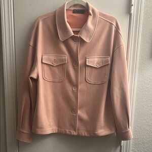 Blush Pink Button-Front Shacket
